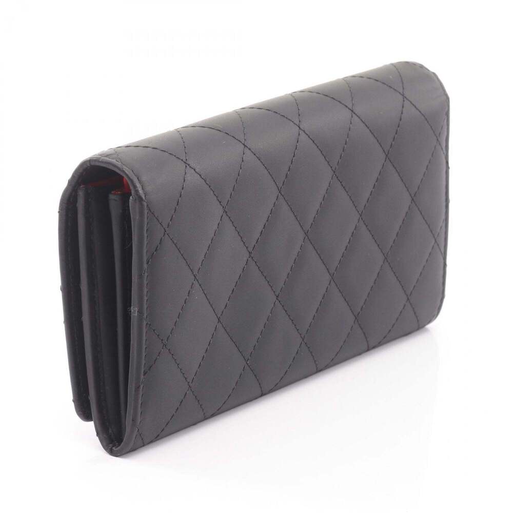 CHANEL Authentic Black Leather Wallet - Picture 2 of 7